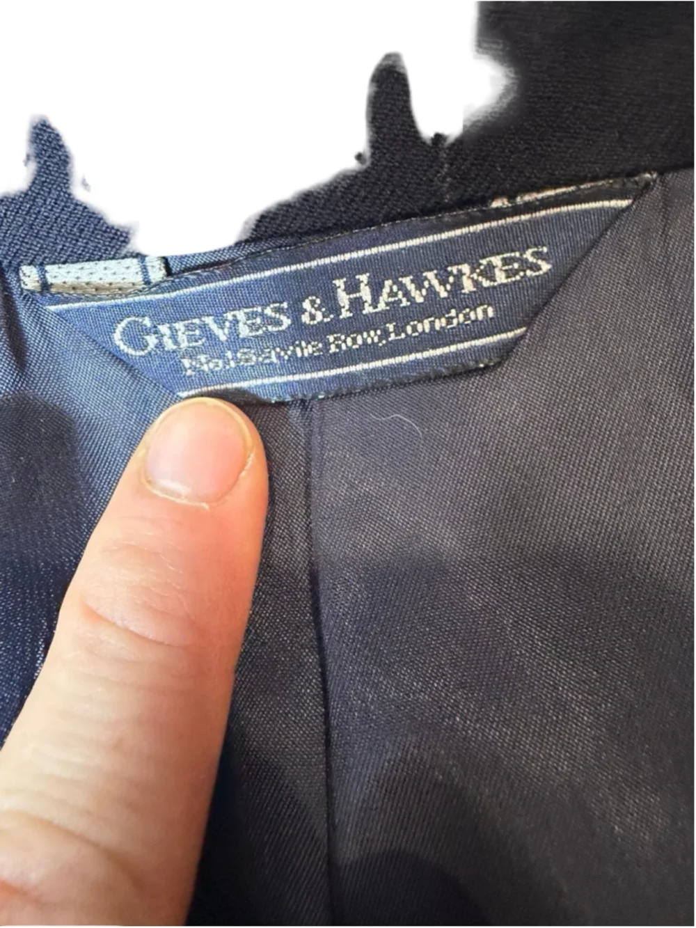 Gieves & Hawkes Savile Row London Wool Pinstripe Blazer Men’s Classic Tailored